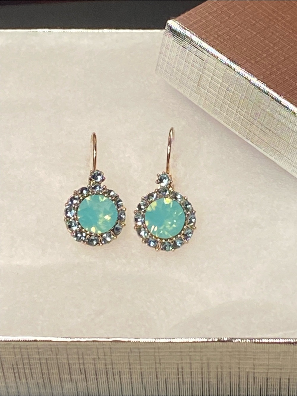 Theia Earrings Elegant Gold Plated Crystal Cubic Zirconia